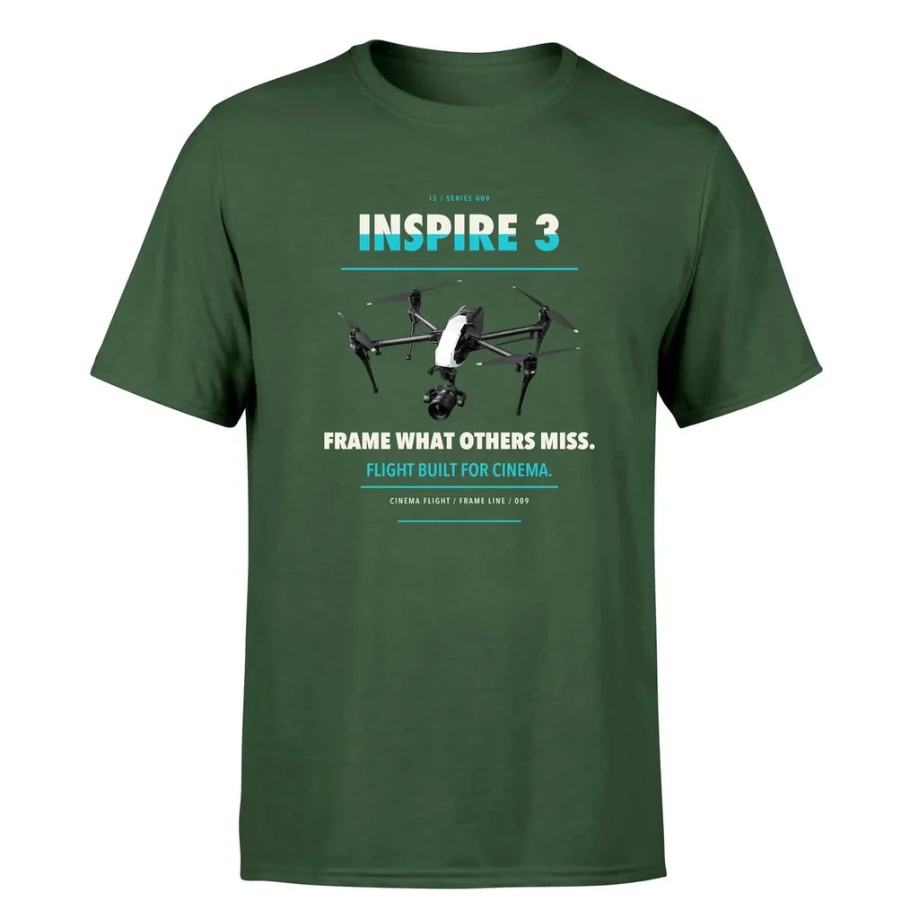 DJI Inspire 3 design on dark green single side