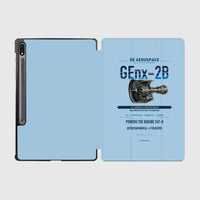 Thumbnail for GEnx-2B design on light blue samsung tablet tablet case