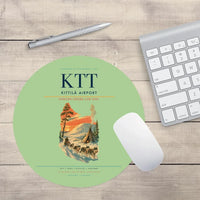 Thumbnail for Kittilä Airport (KTT) design on light green round mouse pad