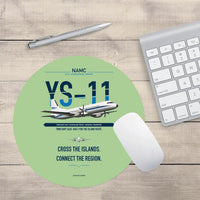 Thumbnail for NAMC YS-11A design on light green round mouse pad