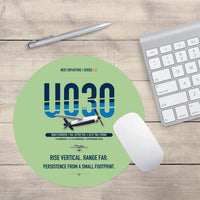 Thumbnail for Airbus U030 Flexrotor design on light green round mouse pad