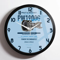 Thumbnail for PW1900G design on light blue framed wall clock