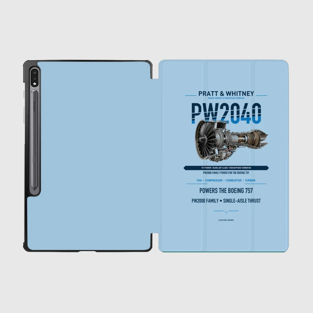PW2040 design on light blue samsung tablet tablet case