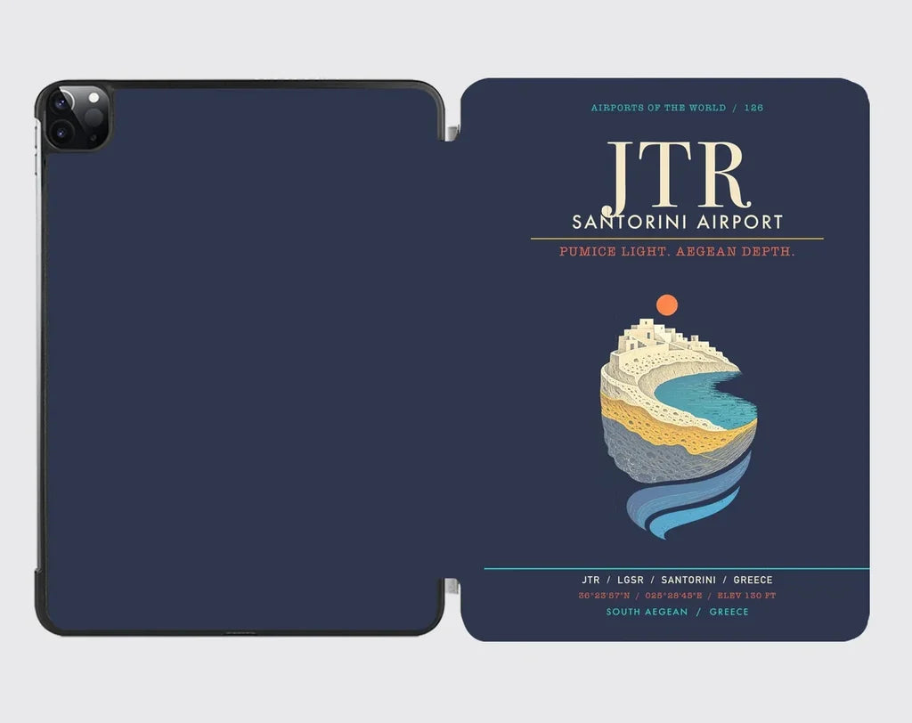 Santorini Airport JTR - Caldera Pumice Glow - Navy Blue