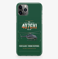 Thumbnail for Bell 407GXi design on dark green magsafe iphone case, for iPhone Pro Max