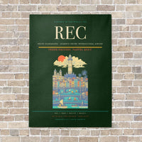 Thumbnail for Recife Guararapes - Gilberto Freyre International Airport REC vertical canvas print - no frame - dark green background