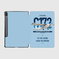 Thumbnail for Cessna 172 Skyhawk design on light blue samsung tablet tablet case