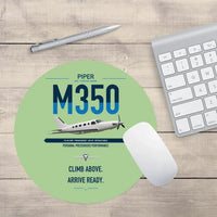 Thumbnail for Piper M350 design on light green round mouse pad