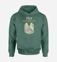 Thumbnail for Pocatello Regional Airport (PIH) design on green hoodie single-side print