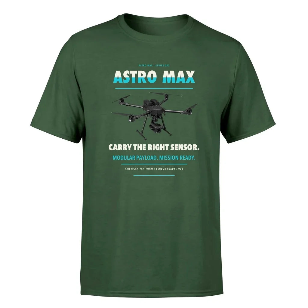 Freefly Astro Max design on dark green single side