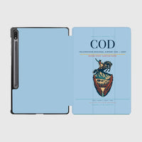 Thumbnail for Yellowstone Regional Airport (COD) design on light blue samsung tablet tablet case