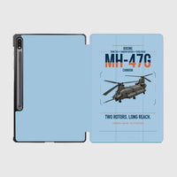 Thumbnail for Boeing MH-47G Chinook design on light blue samsung tablet tablet case
