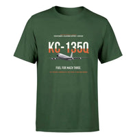 Thumbnail for KC-135Q Blackbird Tanker design on dark green double-side t-shirt, single-side print