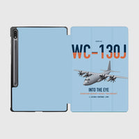 Thumbnail for WC-130J Hurricane Hunter design on light blue samsung tablet tablet case