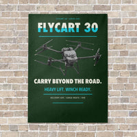 Thumbnail for DJI FlyCart 30 vertical canvas print - no frame - dark green background