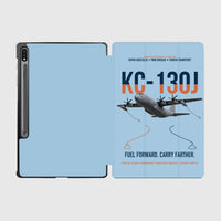 Thumbnail for KC-130J SUPER HERCULES design on light blue samsung tablet tablet case