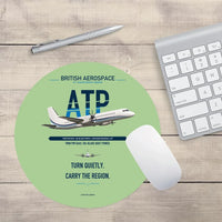 Thumbnail for British Aerospace ATP design on light green round mouse pad