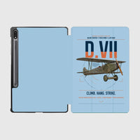 Thumbnail for Fokker D.VII design on light blue samsung tablet tablet case