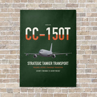 Thumbnail for Airbus CC-150T Polaris vertical canvas print - no frame - dark green background