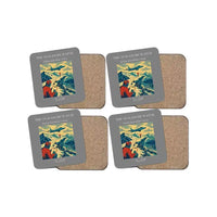 Thumbnail for The Avalanche Watch - Designed Coasters design on gray 4-pieces-set