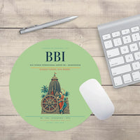 Thumbnail for Biju Patnaik International Airport (BBI) design on light green round mouse pad