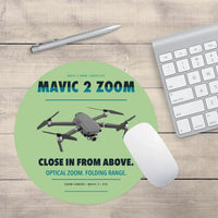 Thumbnail for DJI Mavic 2 Zoom design on light green round mouse pad