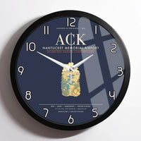Thumbnail for Nantucket Memorial Airport ACK Wall-Clock Framed - Navy Blue