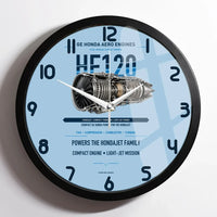 Thumbnail for HF120 design on light blue framed wall clock