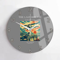 Thumbnail for VINTAGE G4054 - The Last Biplane - Designed Wall Clocks design on gray no-frame