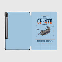 Thumbnail for Boeing CH-47D design on light blue samsung tablet tablet case