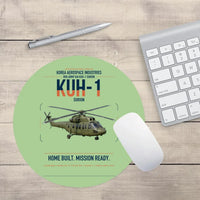 Thumbnail for Korea Aerospace Industries KUH-1 Surion design on light green round mouse pad