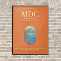 Thumbnail for Sam Ratulangi International Airport MDC - Canvas Framed - Orange