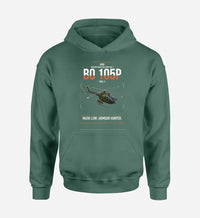 Thumbnail for MBB BO 105P PAH-1 design on green double-side hoodie, single-side print