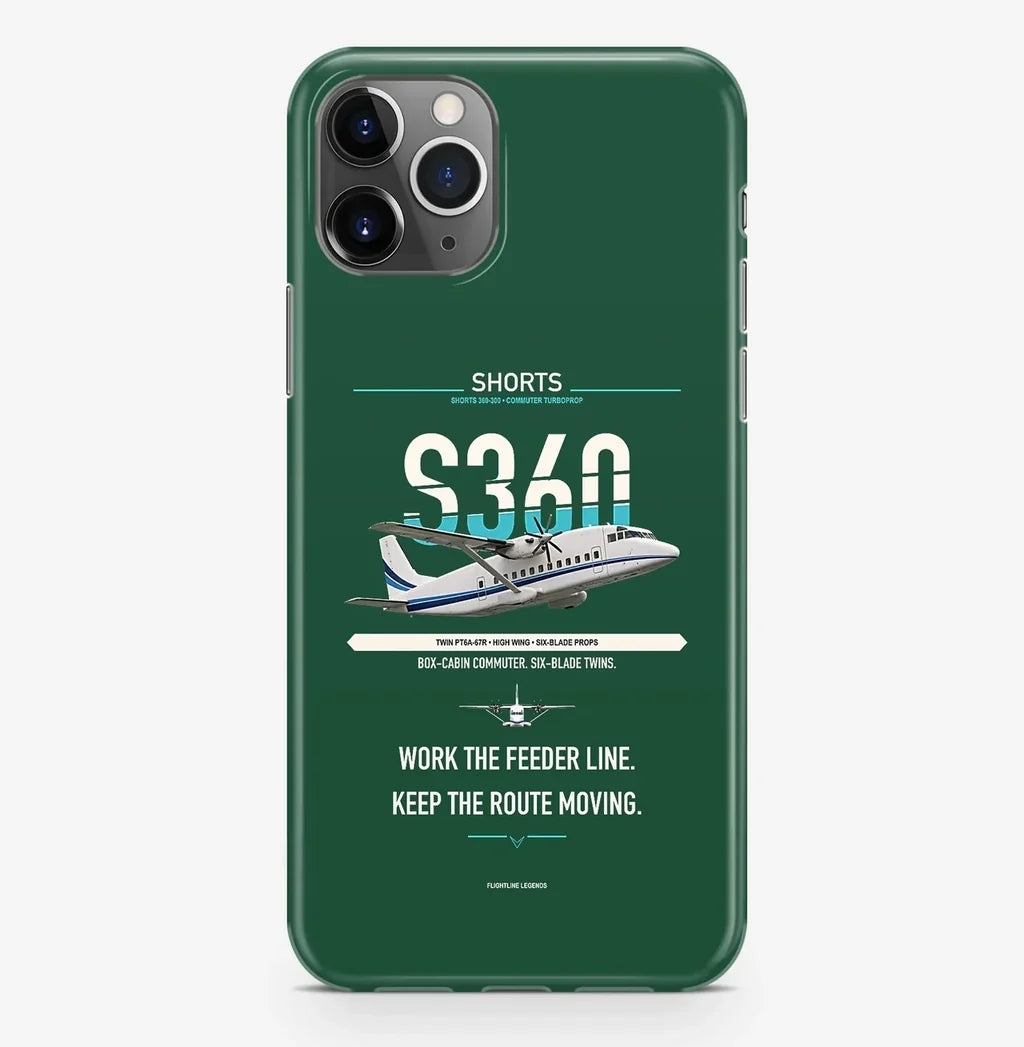 Shorts 360-300 Case ProMax design on dark green iphone case promax