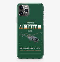 Thumbnail for Aérospatiale SA 316B Alouette III design on dark green magsafe iphone case, for iPhone Pro Max
