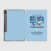 Thumbnail for Airbus BelugaXL / A330-743L design on light blue samsung tablet tablet case
