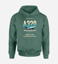 Thumbnail for Airbus A320P2F design on green hoodie single side