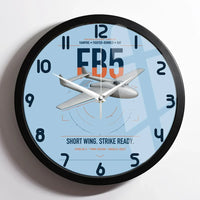 Thumbnail for de Havilland Vampire FB5 design on light blue framed wall clock