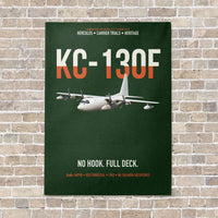 Thumbnail for KC-130F BuNo 149798 vertical canvas print - no frame - dark green background