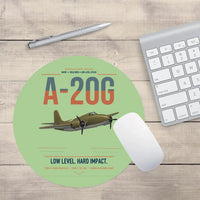 Thumbnail for A-20G Havoc design on light green round mouse pad