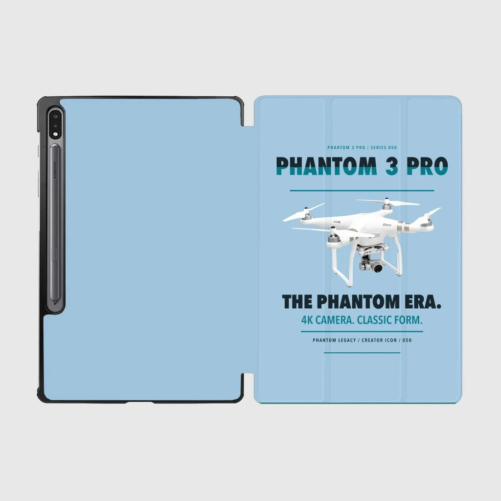 DJI Phantom 3 Professional design on light blue samsung tablet tablet case