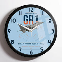 Thumbnail for SEPECAT Jaguar GR1 design on light blue framed wall clock