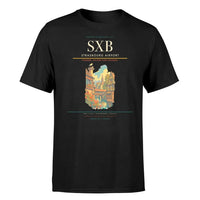 Thumbnail for Strasbourg Airport (SXB) T-Shirt single-side front print in Black | strasbourg-airport-sxb-double-side-t-shirt