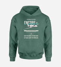 Thumbnail for Cessna Citation Encore+ design on green double-side hoodie, single-side print