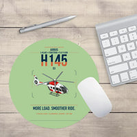 Thumbnail for Airbus H145 D3 design on light green round mouse pad