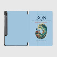 Thumbnail for Rafael Hernández Airport (BQN) design on light blue samsung tablet tablet case