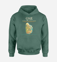 Thumbnail for Salerno Costa d'Amalfi Airport (QSR) design on green hoodie single-side print