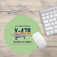 Thumbnail for X-47B UCAS-D Carrier Wing Without a Cockpit design on light green round mouse pad