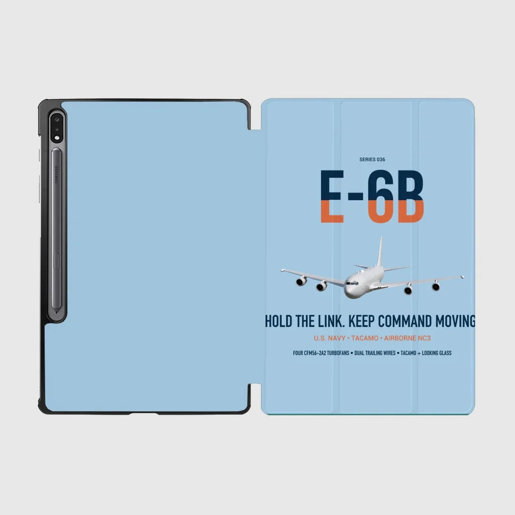 E-6B Mercury design on light blue samsung tablet tablet case