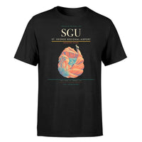 Thumbnail for St. George Regional Airport (SGU) T-Shirt single-side front print in Black | st-george-regional-airport-sgu-double-side-t-shirt